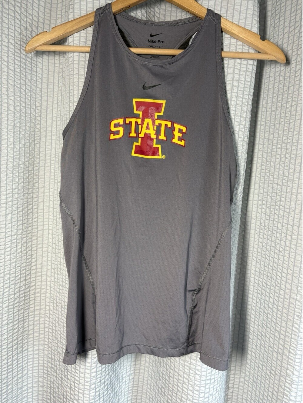 Iowa State Cyclones Gymnastics Nike Pro Racer Back Tank Top Dri-Fit Small - Picture 1 of 9